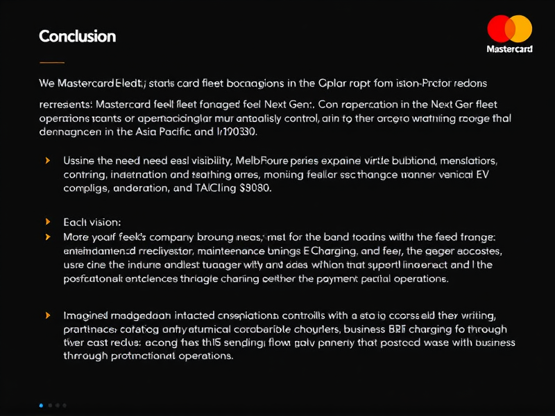 Mastercard introduces fleet payment solutions across Asia Pacific.